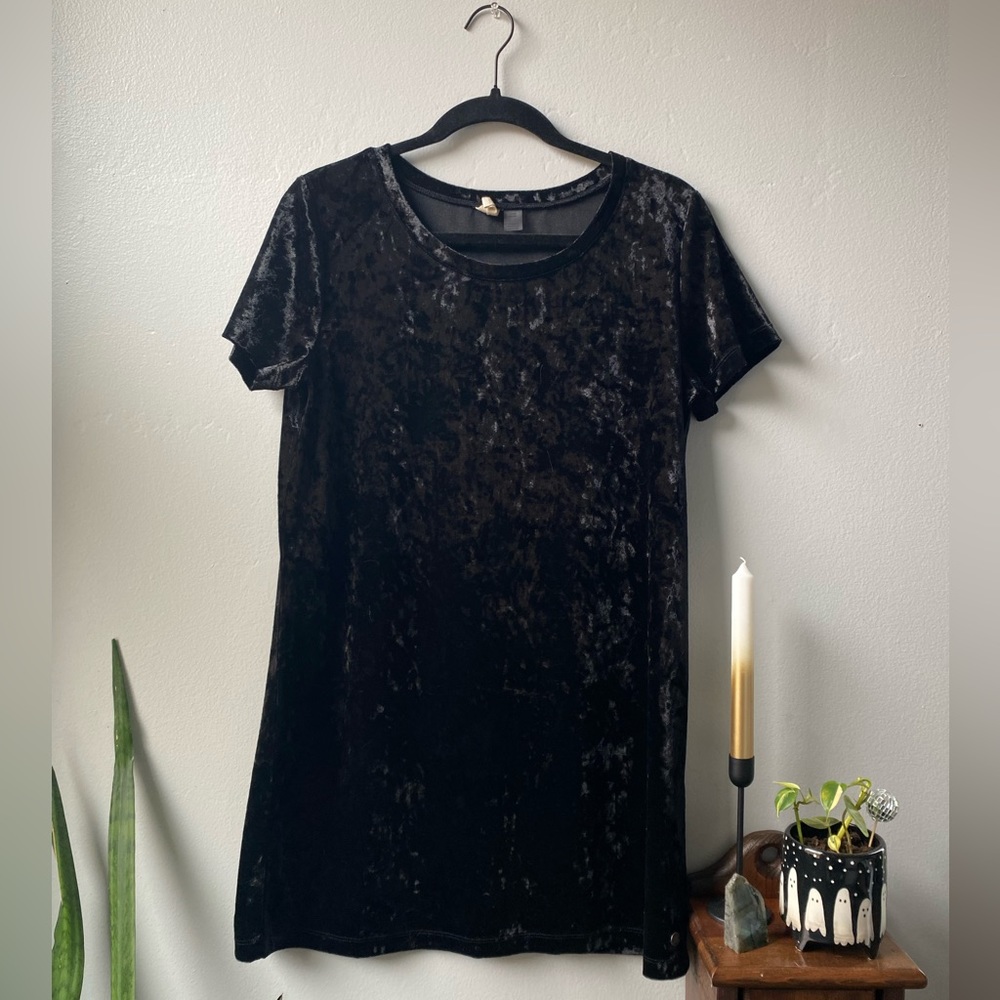 Roxy Crushed Velvet T-shirt Dress